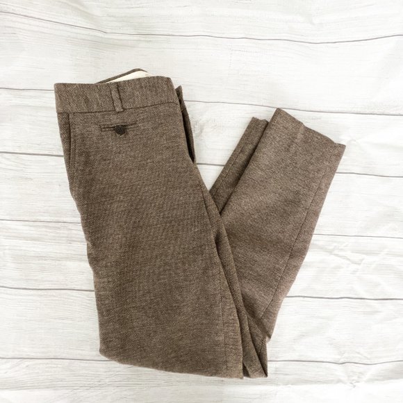 Banana Republic Tan Wool Stretchy Martin Fit Trouser Pants, 2 - Picture 2 of 9